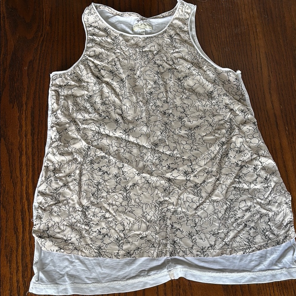 Rag & Bone Gray Silver Layered Tank Top
